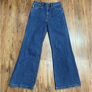 Marc Jacobs High Rise Wide Leg Denim Sailor Jeans 27/29